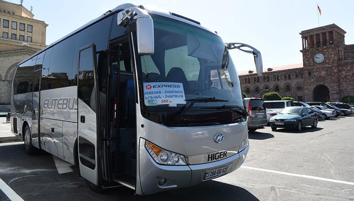 Автобус, обслуживающей маршрут Тегеран-Ереван, попал в аварию