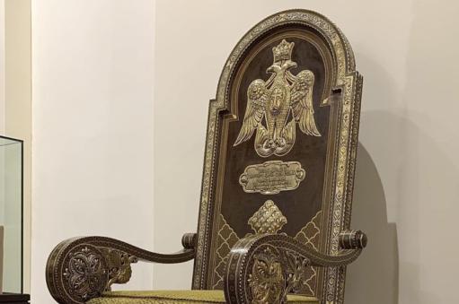 Մայր Աթոռ Սուրբ Էջմիածնի Խրիմյան թանգարանում առաջին անգամ ցուցադրվում է Ամենայն Հայոց Հայրապետության Գահը
