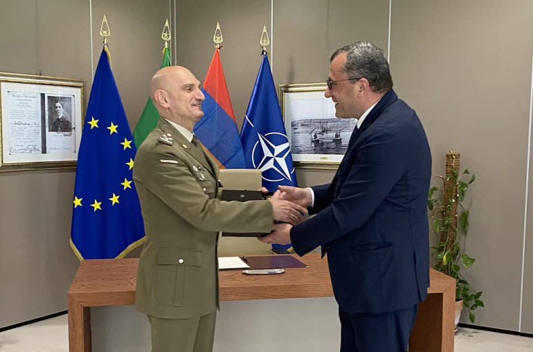 Քննարկվել են ՀՀ-Իտալիա ռազմական համագործակցության հարցեր. ձեռք են բերվել պայմանավորվածություններ