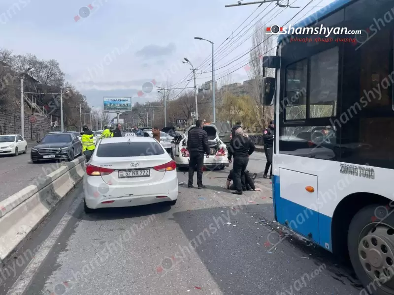 Երևանում բախվել են Opel-ն ու Nissan-ը, որից հետո «Zhongtong» ավտոբուսը բախվել է Nissan-ին, որն էլ վրաերթի է ենթարկել 2 քաղաքացու․ կա զոհ