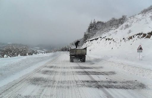 Ձյուն, մերկասառույց Հայաստանի ճանապարհներին