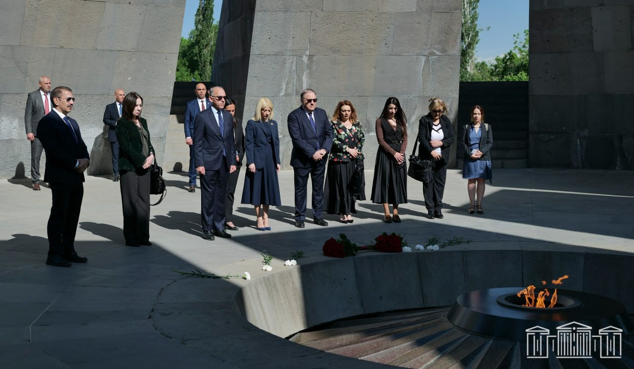 Կիպրոսի Ներկայացուցիչների պալատի նախագահի գլխավորած պատվիրակությունն այցելել է Ծիծեռնակաբերդի հուշահամալիր