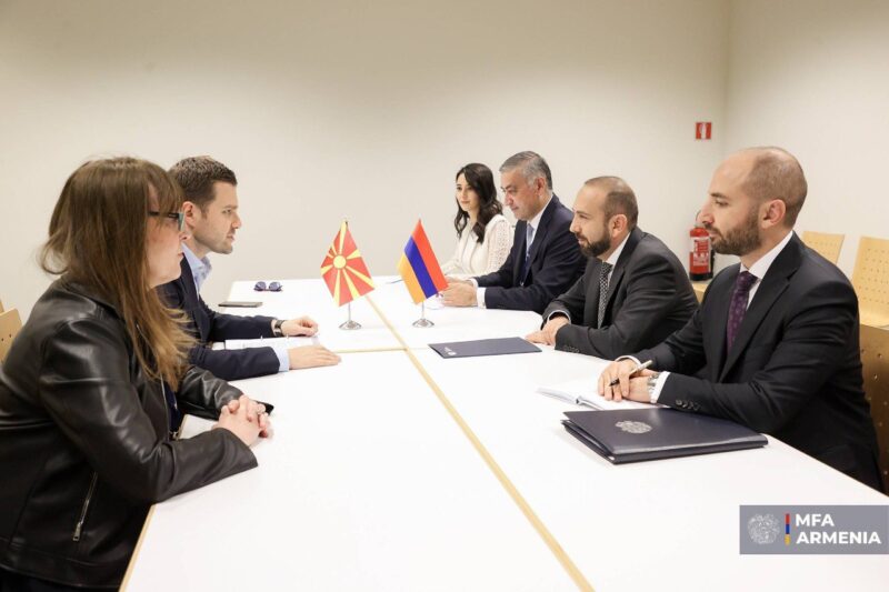 Միրզոյանը Հյուսիսային Մակեդոնիայի իր գործընկերոջ հետ քննարկել է միջազգային ու տարածաշրջանային զարգացումներին վերաբերող հարցեր