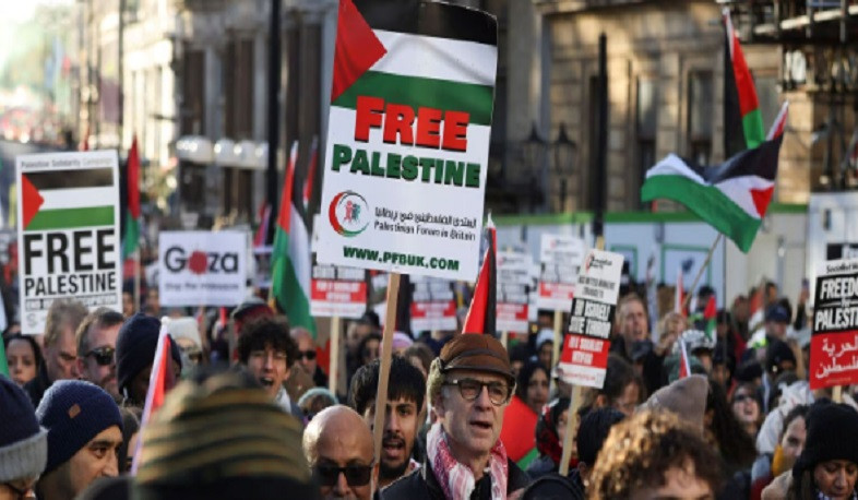 Լոնդոնում տասնյակ հազարավոր ցուցարարներ հակաիսրայելական բողոքի ակցիա են անցկացրել