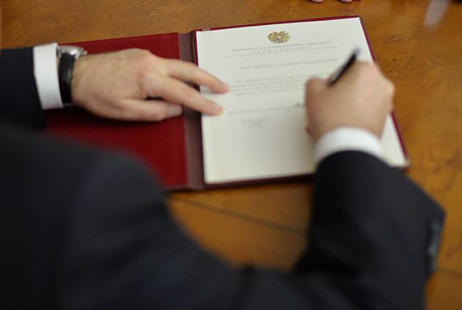 Армен Саркисян подписал указ о назначении Арсена Авагяна в должности Посла Армении в Иране