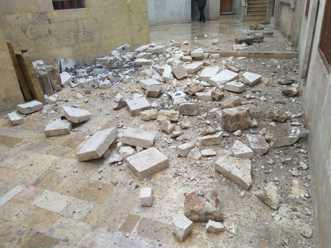 Երկրաշարժի հետեւանքով Հալեպի հայկական եկեղեցու կրած վնասները (լուսանկարներ)