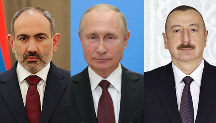 Путин обсудил по телефону с Пашиняном и Алиевым ситуацию в Нагорном Карабахе