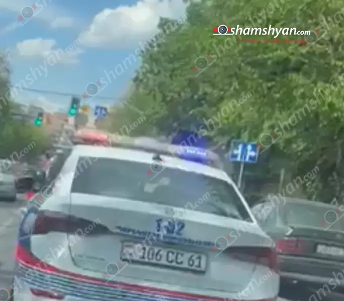 Երևանում պարեկը ծառայողական ավտոմեքենայով բախվել է կին վարորդի Suzuki-ին, ապա դիմել փախուստի