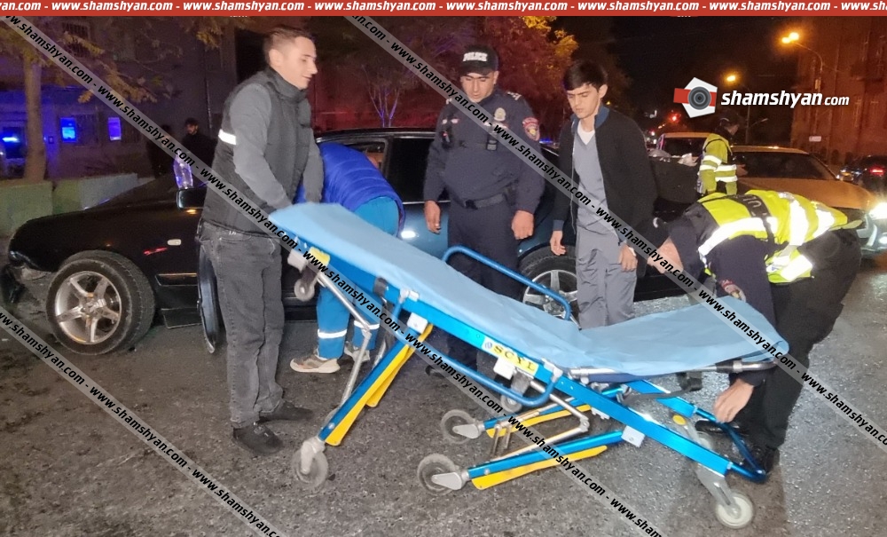 Երևանում բախվել են BMW-ն ու Mersedes-ը, այնուհետև BMW-ն բախվել է բետոնե պատնեշներին․ կան վիրավորներ