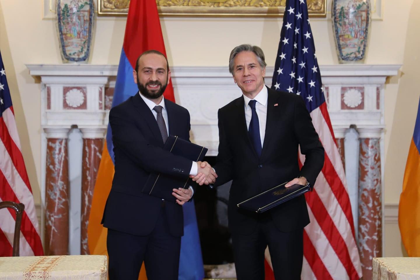 Տեղի է ունեցել ՀՀ ԱԳ նախարար Արարատ Միրզոյանի ու ԱՄՆ պետքարտուղար Էնթոնի Բլինքենի հանդիպումը