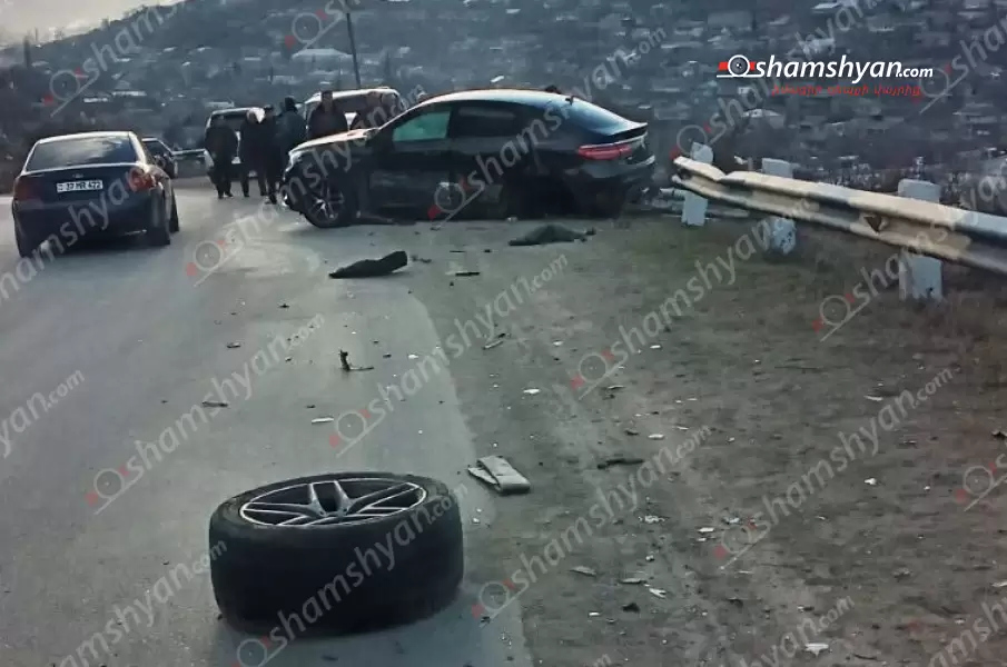 Խոշոր ավտովթար Տավուշում․ բախվել են Mercedes-ն ու BMW-ն․ ավտոմեքնաների անվահեծանները կոտրվել են