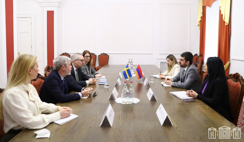 Սարգիս Խանդանյանը բարձր է գնահատել Շվեդիայի կառավարության աջակցությունը Հայաստանին