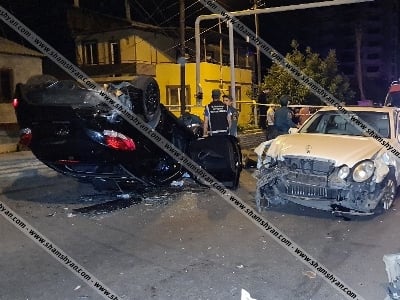 Երևանում բախվել են Mercedes-ը, Opel Astra-ն եւ Honda Velester-ը, վերջինս գլխիվայր շրջվել է, կա վիրավոր