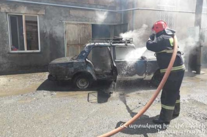 Գազալցակայանում այրվել է «ՎԱԶ-2107» մակնիշի ավտոմեքենա
