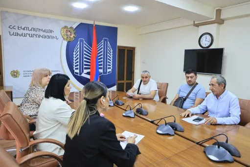 Կամարիս համայնքի բնակիչները հյուրընկալվել են Էկոնոմիկայի նախարարությունում