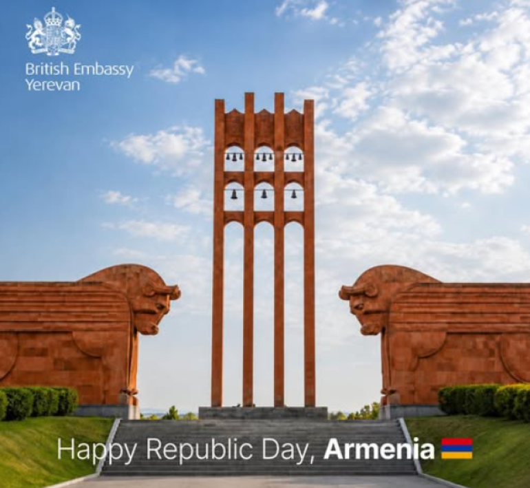 Մեծ Բրիտանիայի դեսպանատունը շնորհավորել է Հանրապետության օրվա առիթով