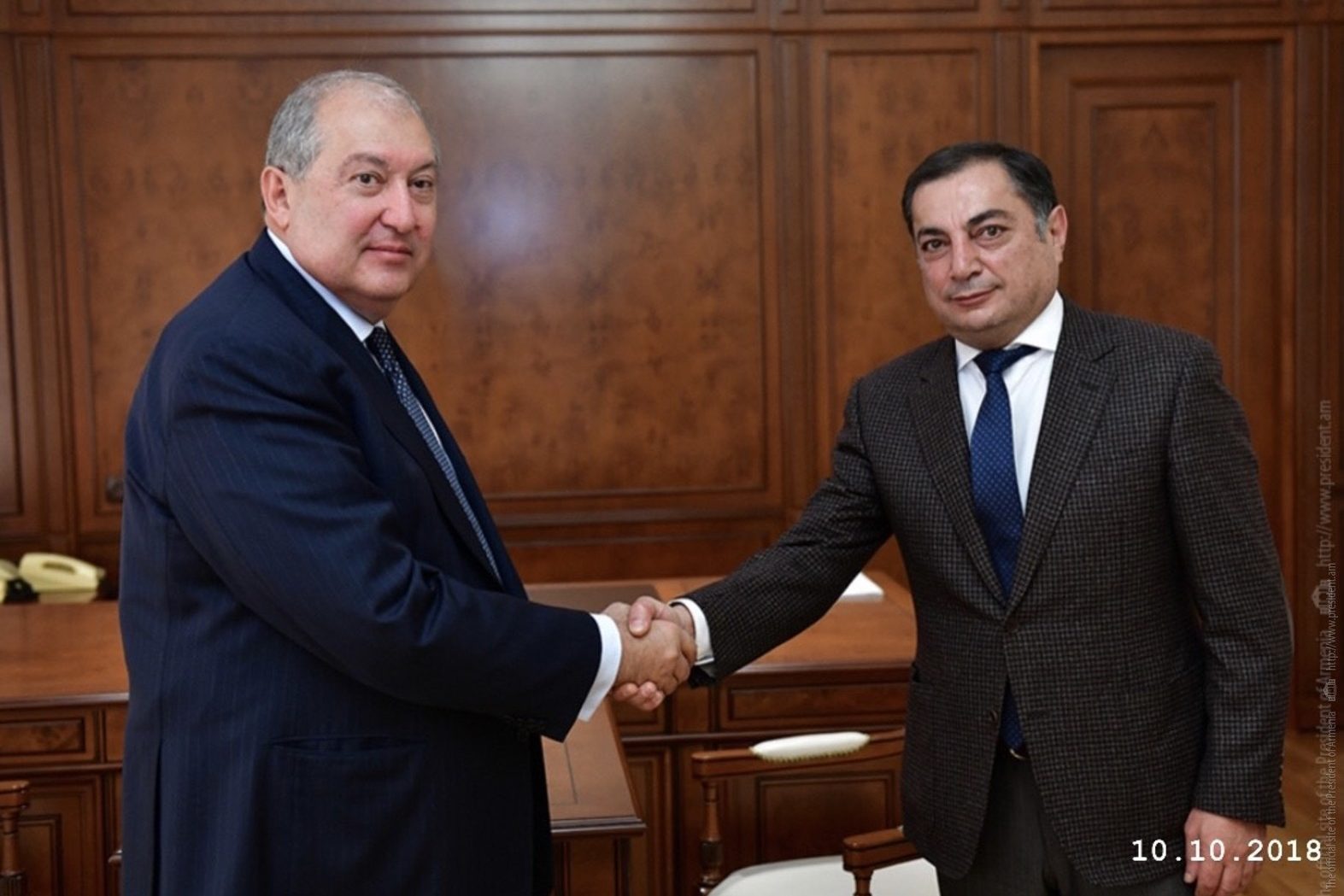 Նախագահ Արմեն Սարգսյանը հանդիպել է Վահրամ Բաղդասարյանի հետ