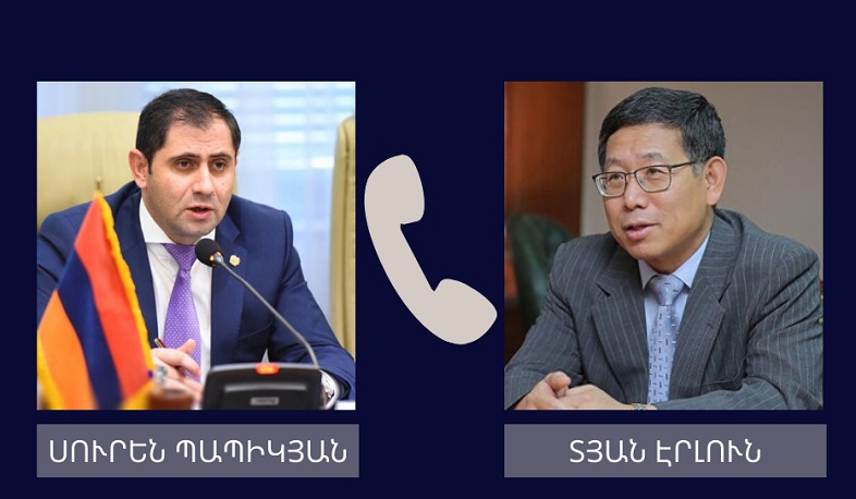 Պապիկյանն ու ՀՀ-ում ՉԺՀ դեսպանը քննարկել են հայ-չինական համագործակցության ամրապնդմանն ուղղված քայլեր