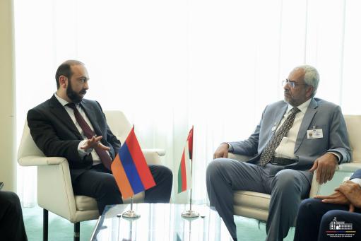 Միրզոյանը Օմանի էկոնոմիկայի նախարարին է ներկայացրել «Խաղաղության խաչմերուկ» նախագիծը