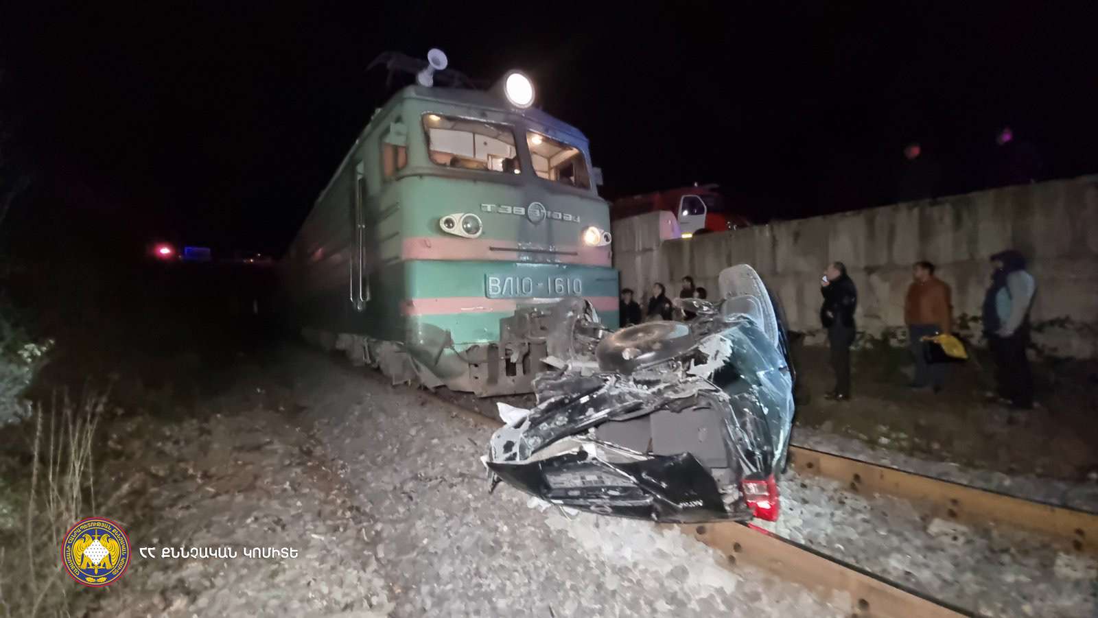 Գնացքը հարվածել է երկաթգծի վրա հայտնված մեքենային, վարորդն ու ուղևորները մահացել են. ՔԿ