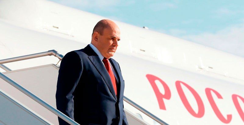 Мишустин прибыл с рабочим визитом в Ереван