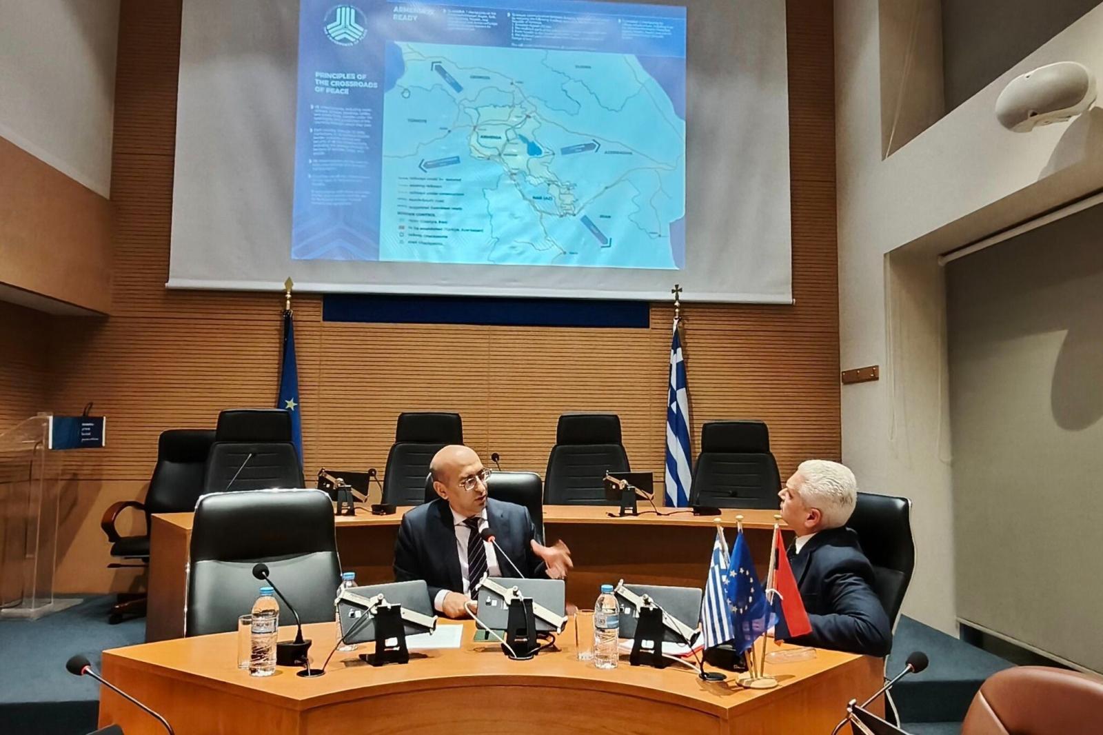 Հունաստանում ՀՀ դեսպանը հանդես է եկել «Հայաստանի անվտանգային միջավայրն այսօր» թեմայով դասախոսությամբ