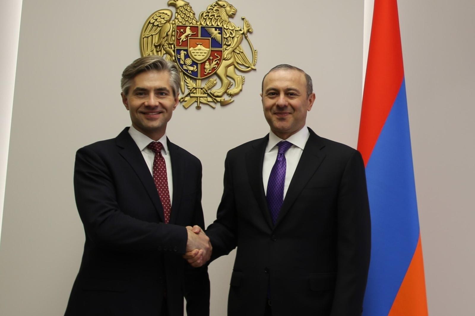 ՀՀ ԱԽ քարտուղարն ու Լիտվայի ԱԳ նախարարն անդրադարձել են Հայաստան–ԵՄ ռազմավարական գործընկերության օրակարգին առնչվող հարցերի