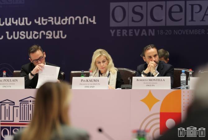 На сессии ПА ОБСЕ будут обсуждены переговоры по мирному договору между Арменией и Азербайджаном. Пиа Каума