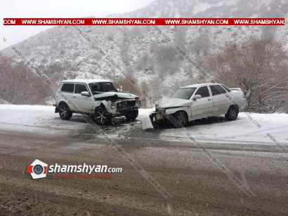 Վայոց ձորում բախվել են Niva-ն ու ВАЗ 21010-ը. վարորդները հիվանդանոցում են