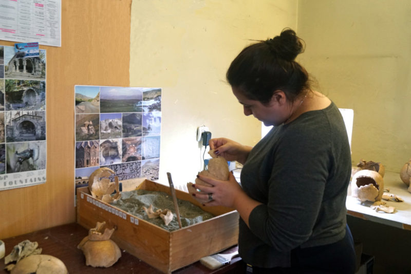 Վերականգնվում է Արտանիշի պեղումներից հայտնաբերված մարդաբանական նյութը (լուսանկարներ)
