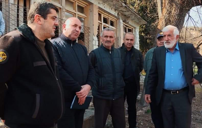 Президент Арцаха в Мартакертском районе ознакомился с ходом строительных работ