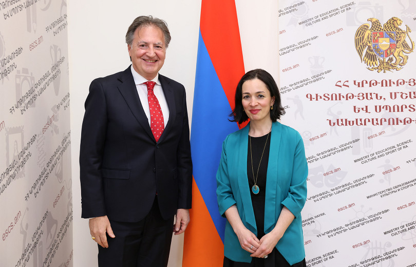 Անդրադարձ է արվել Իտալիայում գործող հայագիտական կենտրոնների գործունեությանը. ԿԳՄՍ նախարարը ընդունել է դեսպանին