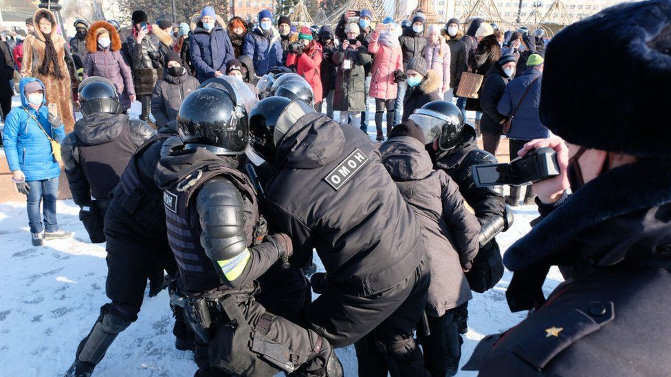 Ռուսաստանում ի պաշտպանություն Նավալնիի ակցիայի մասնակիցներ են ձերբակալվել