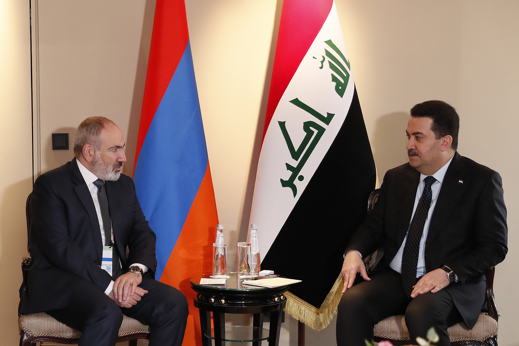 Премьер-министр Пашинян провел встречу с премьер-министром Ирака Мохаммедом Шиа Суданом