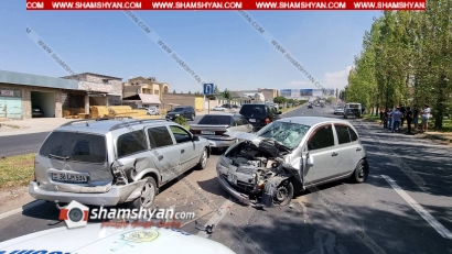 Խոշոր և շղթայական ավտովթար՝ Երևանում. բախվել են Mercedes ML320, Honda Concept, Nissan March, Opel Astra մակնիշի ավտոմեքենաները, կա վիրավոր