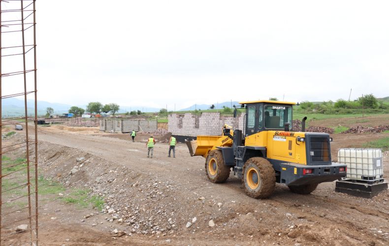 Ասկերանի շրջանի Նորագյուղ համայնքում նոր բնակելի թաղամասի կառուցապատման աշխատանքները շարունակվում են