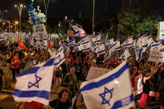 Իսրայելում կրկին բողոքի ցույցեր են՝ ընդդեմ Նեթանյահուի կողմից իրականացվող դատական բարեփոխումների