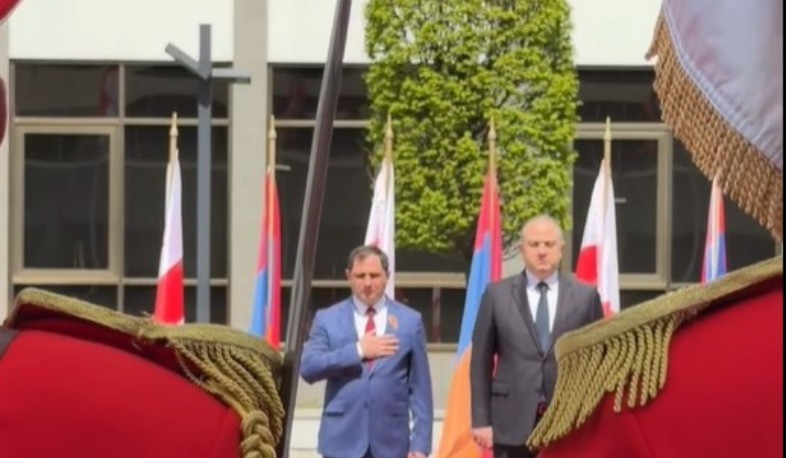 Վրաստանի ՊՆ-ում տեղի է ունեցել դիմավորման հանդիսավոր արարողություն. Պապիկյանը տեսանյութ է հրապարակել