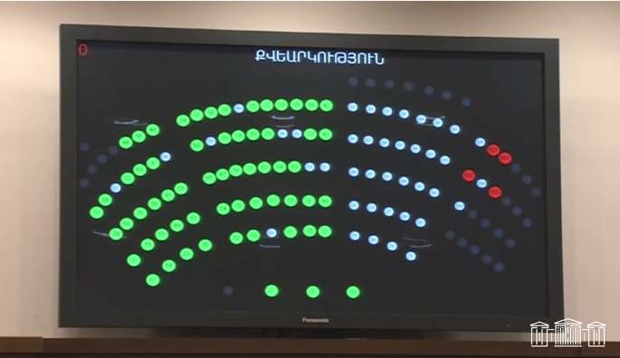 «Պատիվ ունեմ» խմբակցությունը մասնակցում է ԱԺ նիստին՝ դեմ քվեարկելով նախագծերին