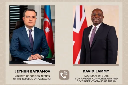 Բայրամովը բրիտանացի գործընկերոջ հետ քննարկել է Ադրբեջանի և Հայաստանի միջև խաղաղության գործընթացը