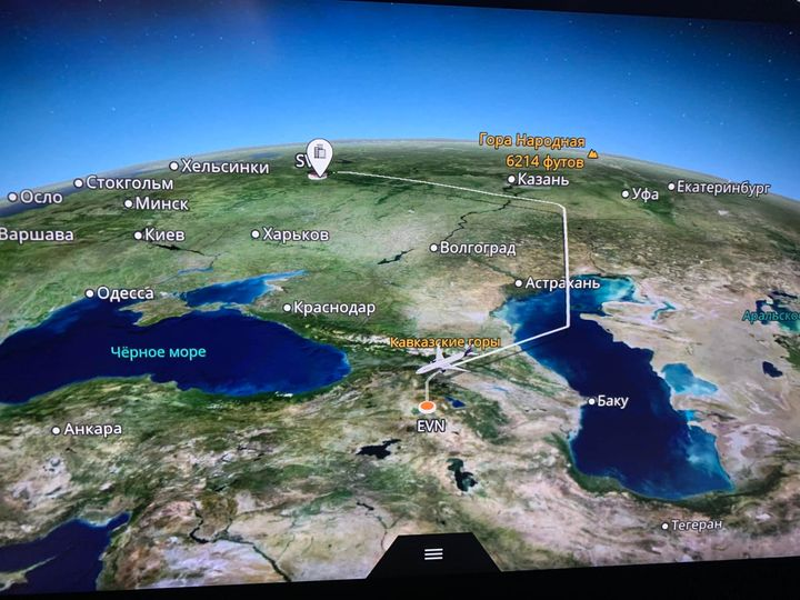 Մոսկվա-Երևան չվերթների չվուղին փոխվել է` այսուհետ թռիչքը 40 րոպե երկար կտևի