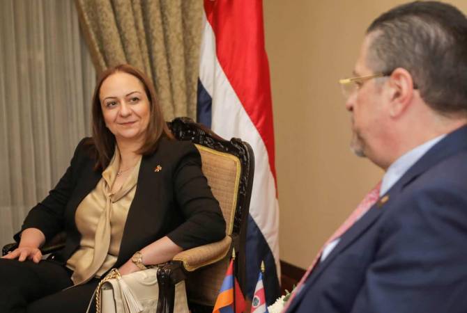 Դեսպան Շաքարյանը Կոստա Ռիկայի նախագահին է ներկայացրել Հարավային Կովկասում ստեղծված բարդ իրավիճակը