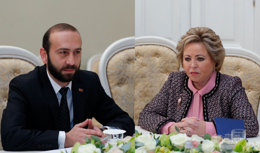 Состоялся телефонный разговор Председателя Совета Федерации с Председателем Национального Собрания Армении