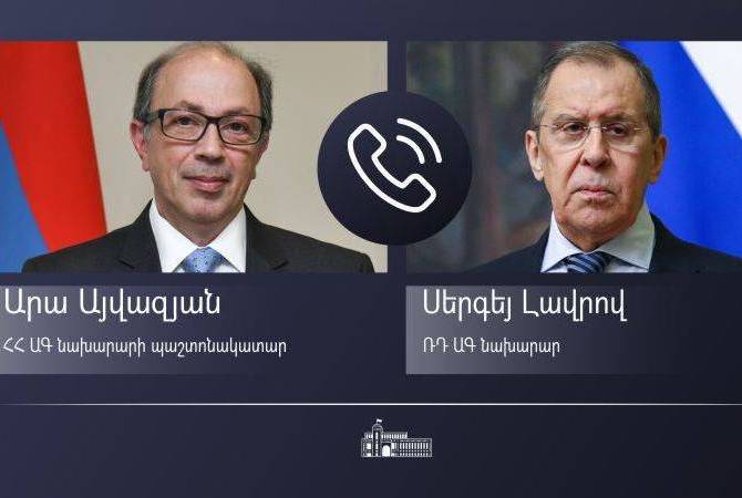 Ара Айвазян проинформировал Сергея Лаврова об инциденте на государственной границе Армении