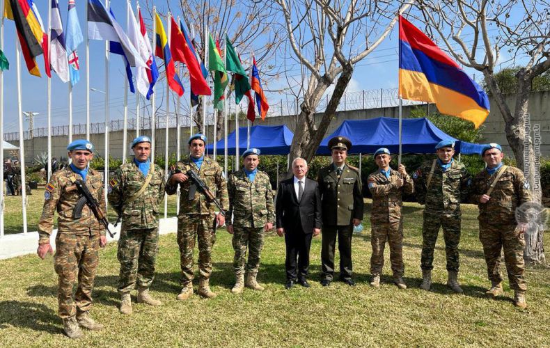 Լիբանանում հայ զինծառայողները մասնակցել են բազմազգ զորախմբի հրամանատարի փոփոխության հանդիսավոր արարողությանը