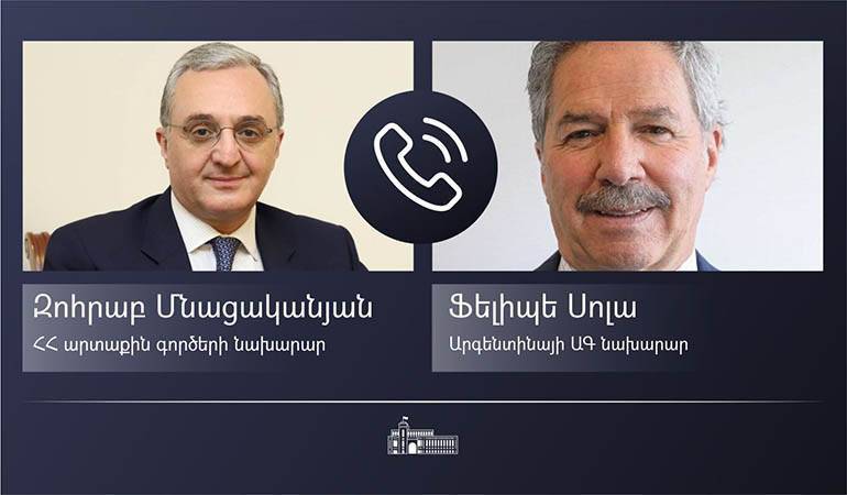 Մնացականյանը հեռախոսազրույց է ունեցել Արգենտինայի իր գործընկերոջ հետ