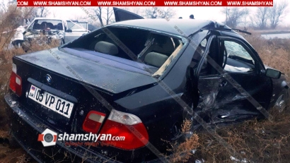 Արմավիրի մարզում բախվել են BMW-ն ու ВАЗ 221015-ը. կա 4 վիրավոր