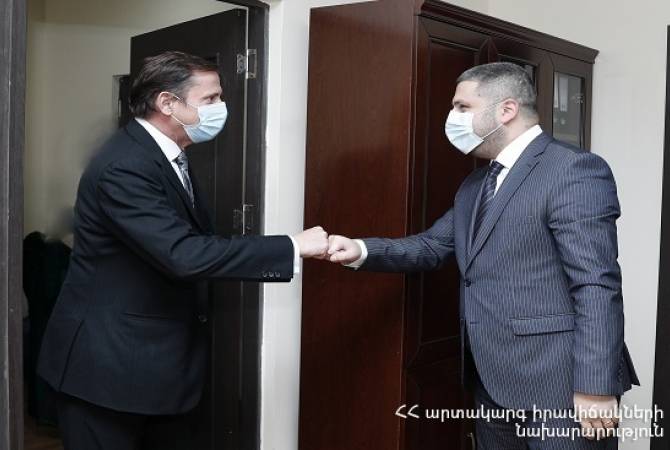 Արմեն Փամբուխչյանը և Ֆրանսիայի դեսպանության ներքին անվտանգության կցորդը քննարկել են համագործակցության ծրագրեր