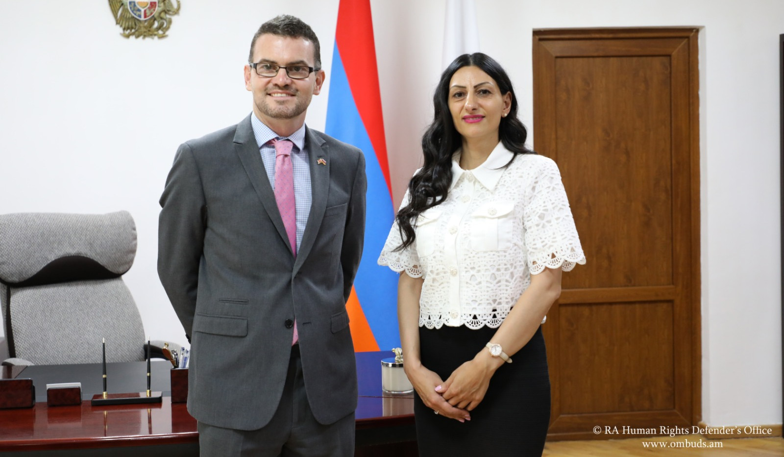 Անահիտ Մանասյանը ՄՊ դեսպանի հետ հանդիպմանն ընդգծել է իրավունքի գերակայության ամրապնդման ուղղությամբ իրականացված համատեղ ծրագրերը