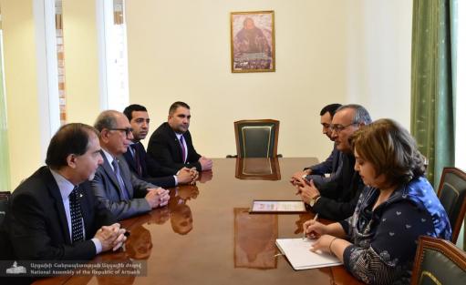 Արցախի ԱԺ նախագահն ընդունել է Ամերիկայի Հայ Ավետարանչական ընկերակցության պատվիրակությանը